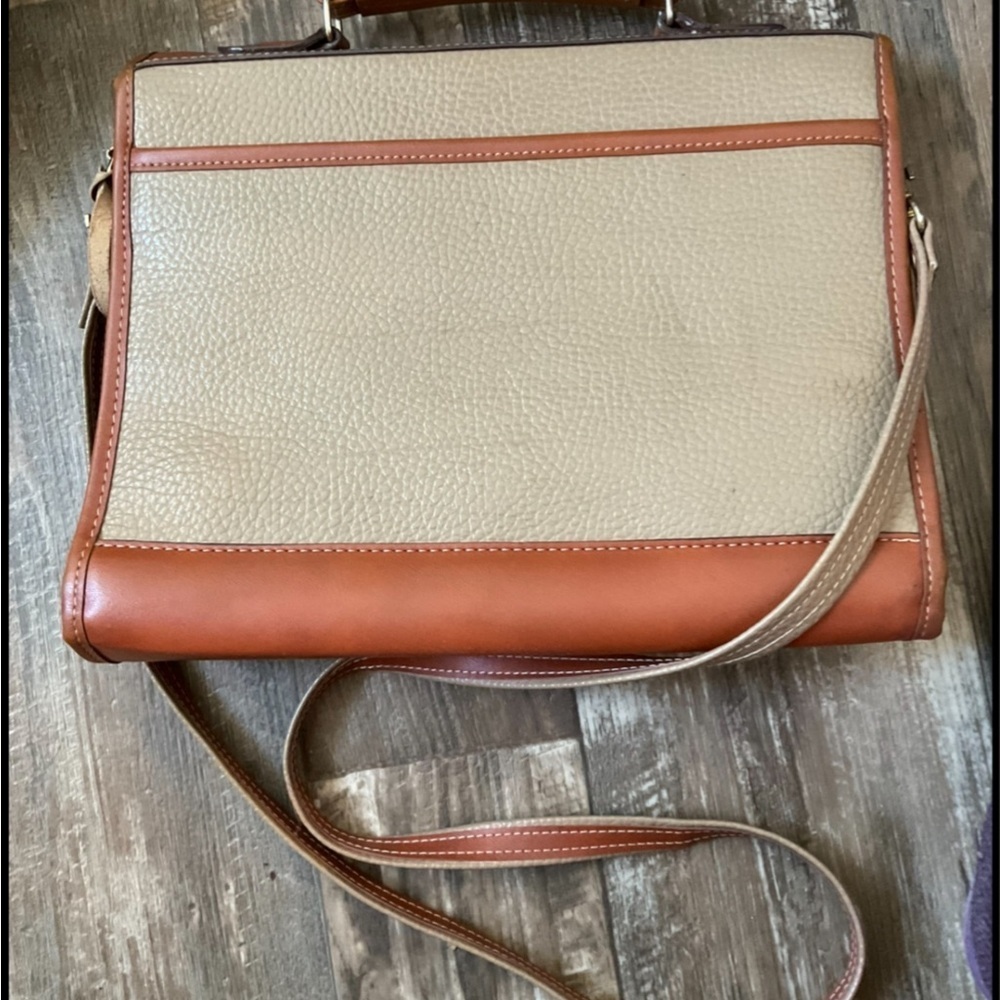 Dooney & Bourke Leather Crossbody Laptop Bag/Briefcase 12” X 9.5” - Picture 3 of 12